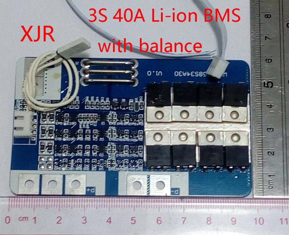 3S 40A литий полимерная батарея BMS/PCM/PCB Защитная плата для 3 упаковок 18650 ионная с