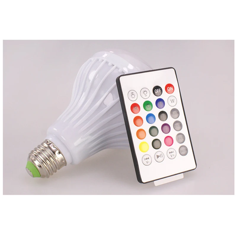 Фото E27 Bluetooth Музыка светодиодные лампы Смарт RGB Беспроводная лампочка 220 V 12 Вт E27 Bluetooth Музыка светодиодные лампы Смарт RGB Беспроводная лампочка 220 V 12 Вт