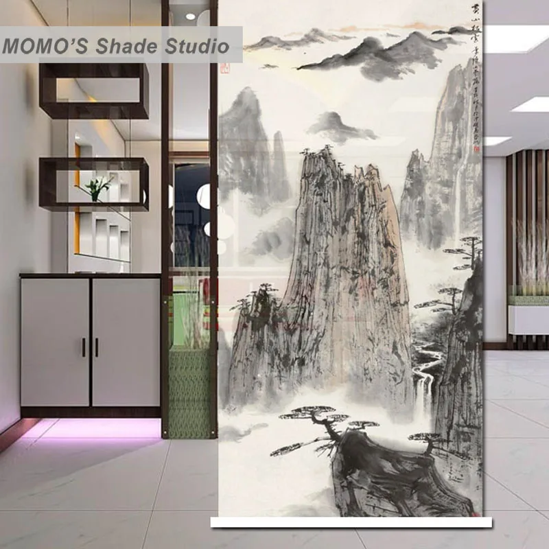 Шторы на окна MOMO с чернилами жалюзи термоизоляцией Затемняющая ткань размер