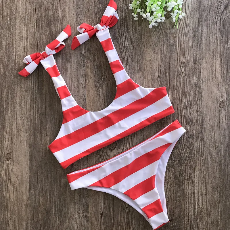 LXLXRURU 2017 Newest Brazilian Sexy Bikini Set Bandage Swimsuit Biquinis Micro Thong Swimwear Women Bathing Suit
