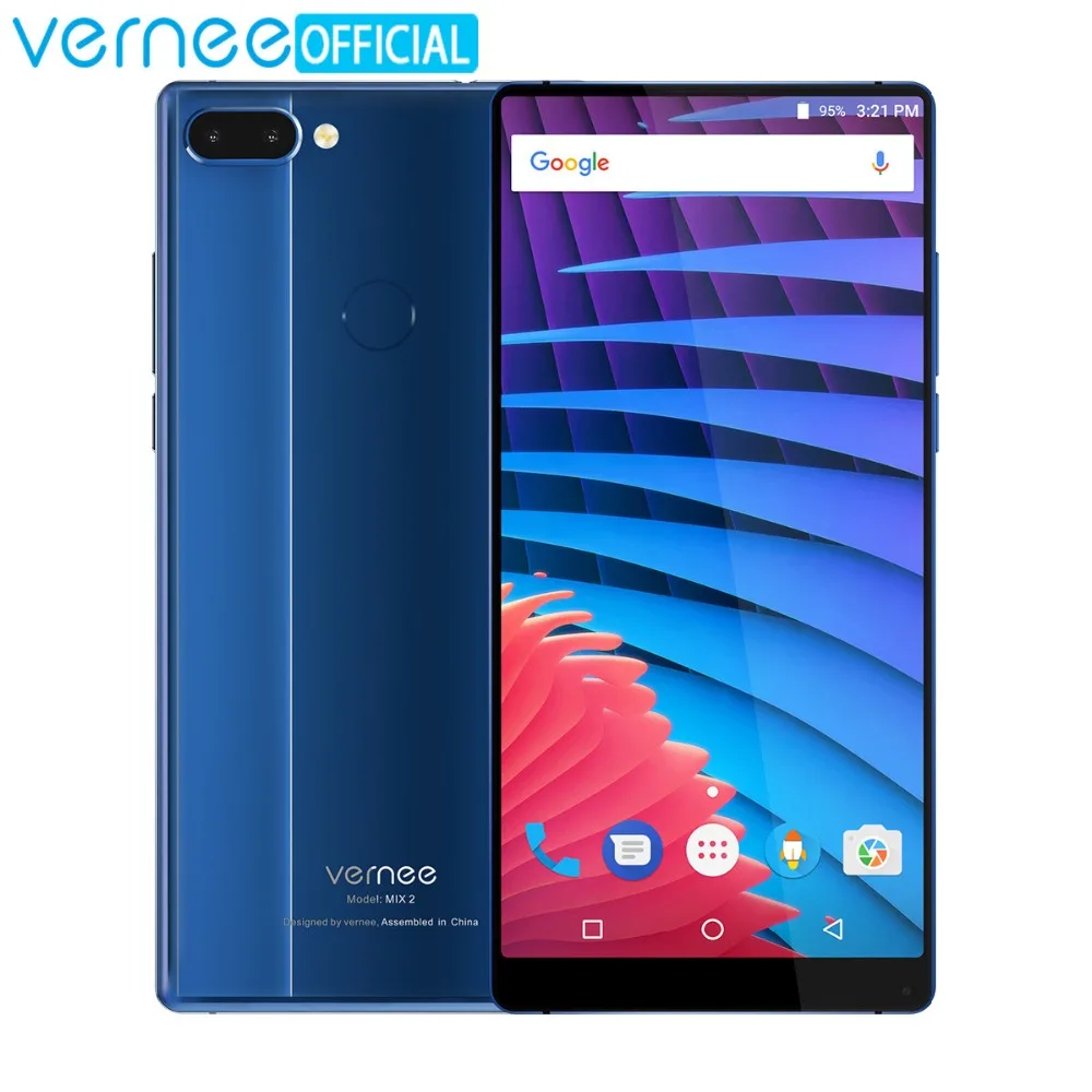 Original Vernee Mix 2 Helio P25 6GB 64GB Smartphone 6 0 18 9 FHD 4200mAh 9V