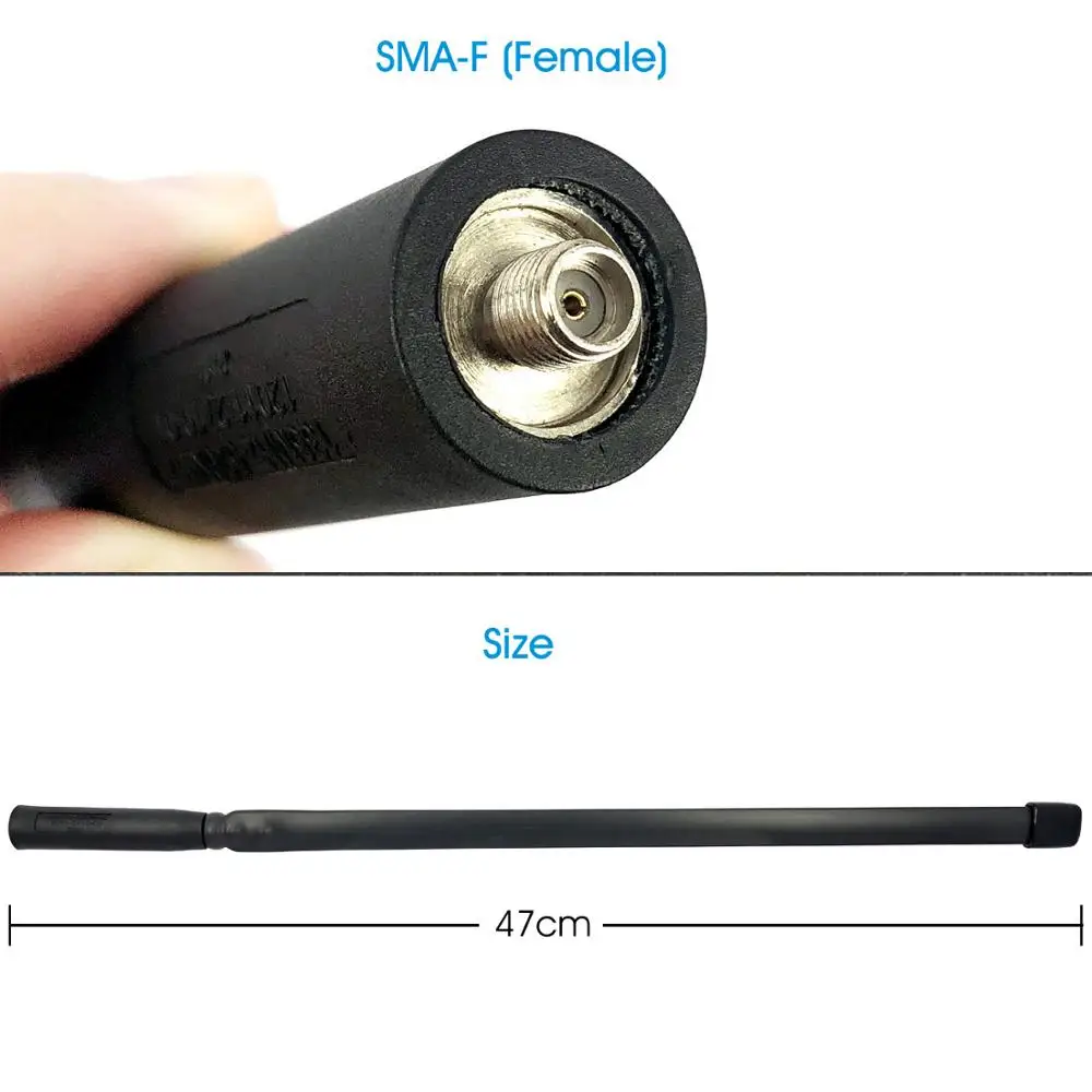 47cm SMA-F Female 8W Folding Tactical Antenna 8