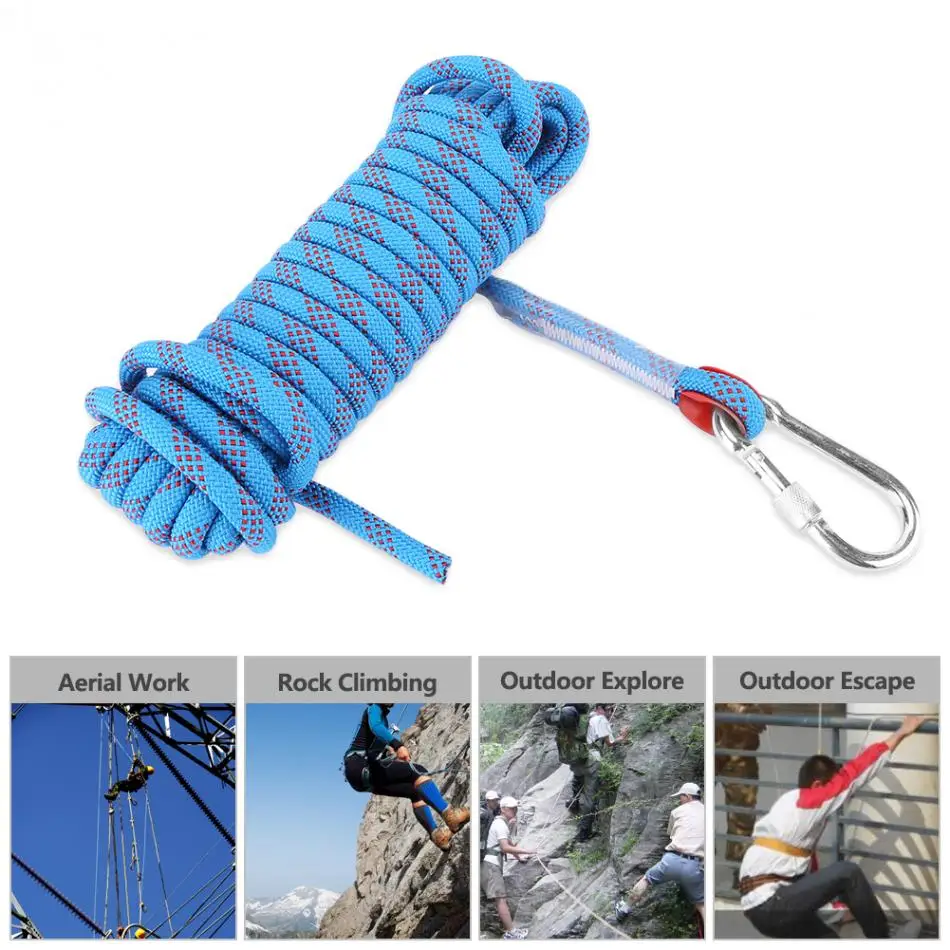 Paracord веревка для скалолазания 20 м открытый шнур скалы диаметр 12 мм защитный