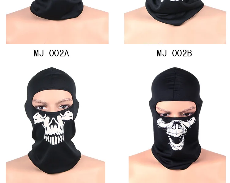 2 шт. балаклавные маски крутой череп мотоциклетная маска для лица быстросохнущая головной платок Пейнтбольная углеродистая сталь, тактический тренировочный маска для Хэллоуина