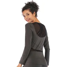 PENERAN,, топы для тренировок, для женщин, сухой, подходит для спорта, спортзала, топ, для женщин, для фитнеса, рубашка для бега, футболка с длинным рукавом, серый, белый, XL