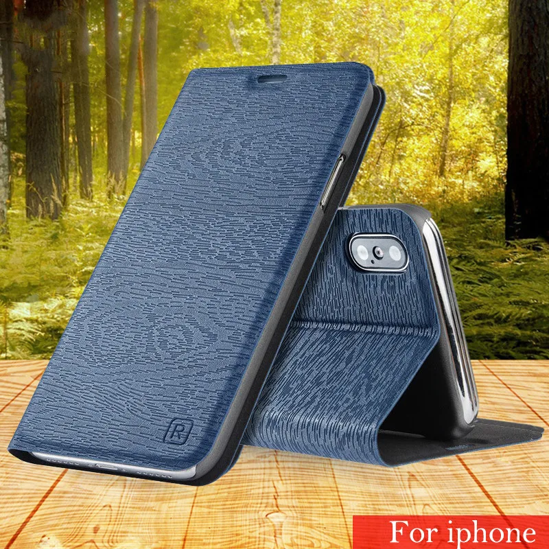 

Flip Card Slot Bracket Shell Phone Case For iPhoneX XR XS PU Leather Case For iPhoneXSMAX Bracket Phone Case