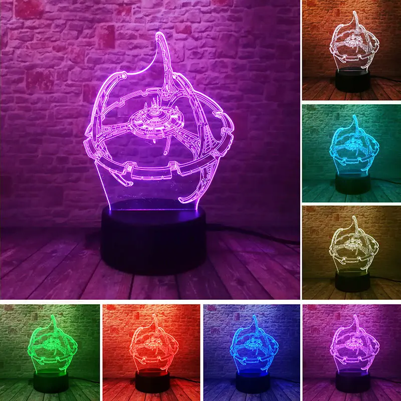 

Luminous Star Wars Trek Figma Model 3D Illusion LED NightLight Colorful Touch Changing Light Trek Lightsaber Figure Toys