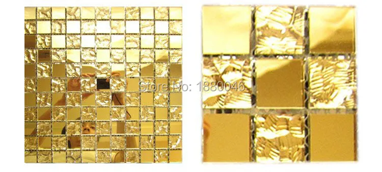 Высокое качество, для кухни и стены, золотой цвет, Хрустальная стеклянная мозаика, декоративная плитка, стеклянная мозаика, 1 коробка, 11 штук, 30x30 см
