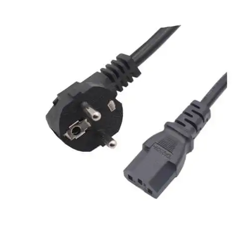 AC Power Cable EU Standard 1.2M Extension Cables Universal Current Cable Adapter Power Cord Lead Charging Line Wires PC Laptop