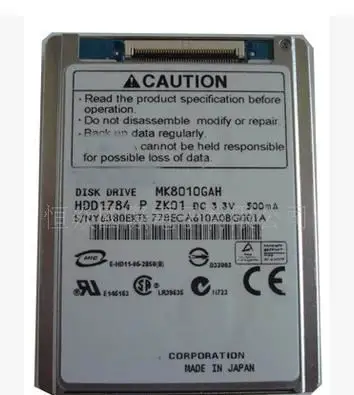 100% новый 1 8 &quotMK8010GAH 80GB ZIF CE HDD upgrade 5.5th жесткий диск | Электроника