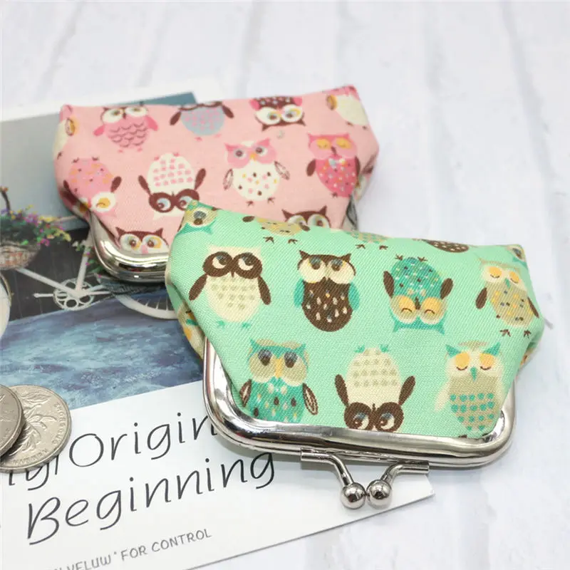 Women's Owl Coin Purse Money Bag Change Card Holders Small Wallet women's wallet clutch portfel cuzdan billetera carteira 40MA2014
