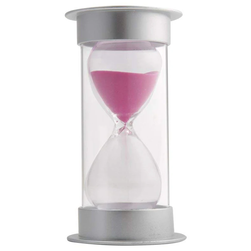 45 минут песочные часы, современный песочный таймер с песком для камина офисный стол журнальный столик книжная полка Curio шкаф или конец стола Chr - Цвет: Pink