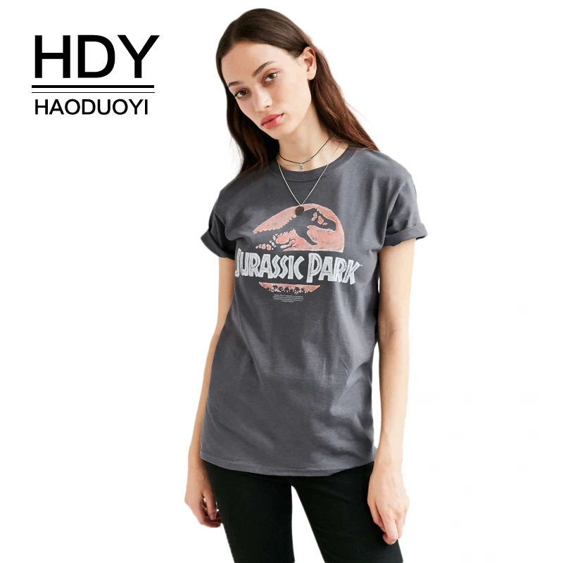 HDY Haoduoyi العلامة التجارية 2018 المرأة ديب رمادي الطباعة قصيرة الأكمام تي شيرت س الرقبة BF نمط الإناث عارضة فضفاض تيز سيدة قمم HDY Haoduoyi العلامة التجارية 2018 المرأة ديب رمادي الطباعة قصيرة الأكمام تي شيرت س الرقبة BF نمط الإناث عارضة فضفاض تيز سيدة قمم