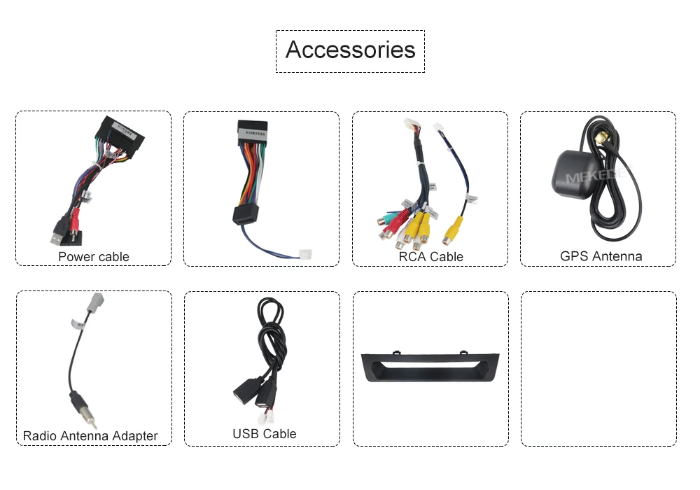 Discount MEKEDE 2 Din Android 8.1 1024x600  car dvd Radio multimedia player 4G GPS Navigation For hyundai ix25 creta video Player 7