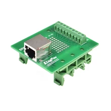 1 шт. RJ45 8p8c гнездо к клеммному блоку адаптер печатной платы RJ45 Ethernet разъем конвертер Din рейку монтажа