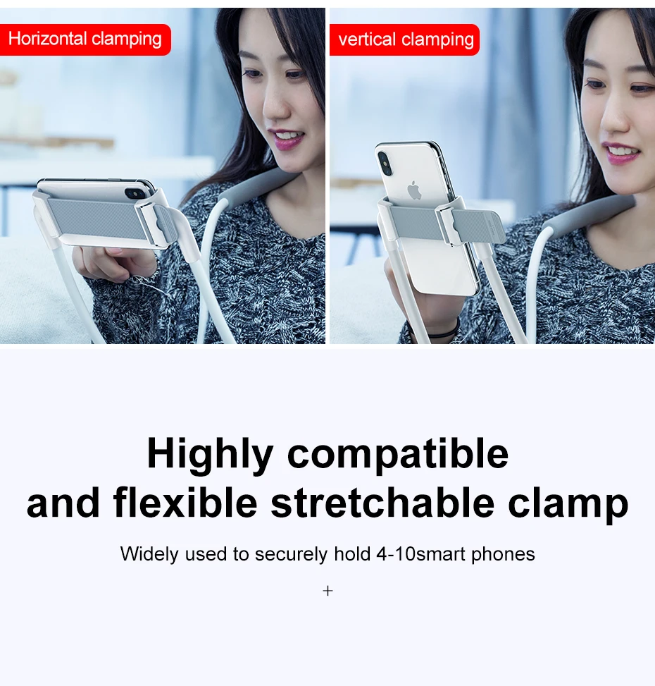 Baseus гибкий держатель для телефона «ленивая Шея» подставка для iPhone Универсальный мобильный телефон кронштейн для samsung планшета держатель мобильного телефона