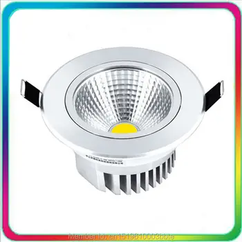 

12PCS Super Bright Warranty 3 Years 5W COB LED Downlight Dimmable LED Down Light Recessed Ceiling Spot Bulb Lighting