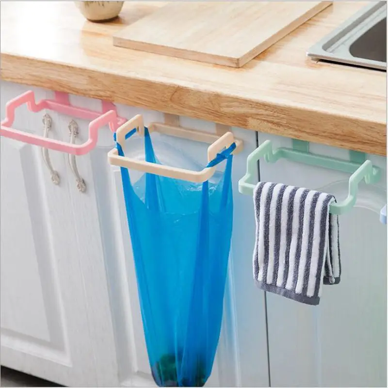 

Multifunction Eco-Friendly Garbage Storage Rack Support Holder Home Kitchen Accessories Door Back Hanging Style Storage Hook