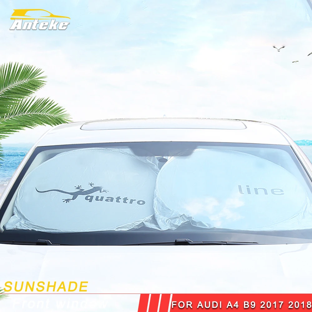 

ANTEKE Car Sunshade front window cover trim accessories For Audi a4 a5 s5 q5l q7 tt 2017 2018 2019