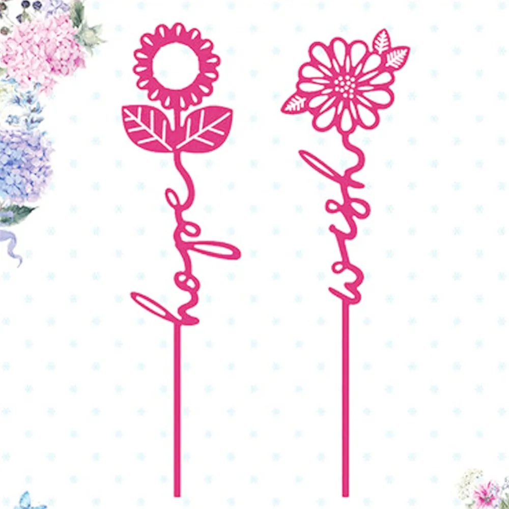 

Gowing 66*145mm Floral Sentiments Metal Cutting Dies Stencil for DIY Scrapbooking Paper Album Card Craft Embossing Dies Cut