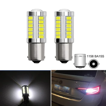 

2x P21W LED Car 1156 LED BA15S P21W S25 Brake Lights Reverse Lamp for BMW 228i 320i 328d 328i 335i M3 X1 X4 2015 Car Tail Bulb