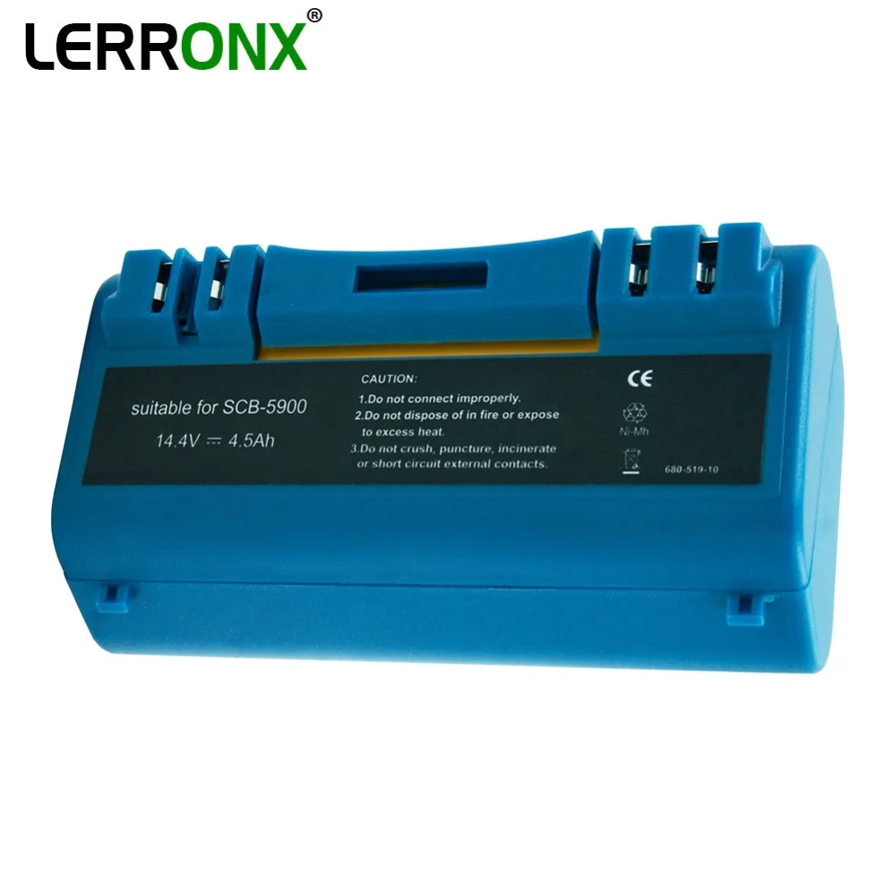 

LERRONX High Capacity 4500mAh 14.4V NI-MH rechargeable battery replacement for Vacuum Cleaner Irobot Scooba 330 340 350 380 590