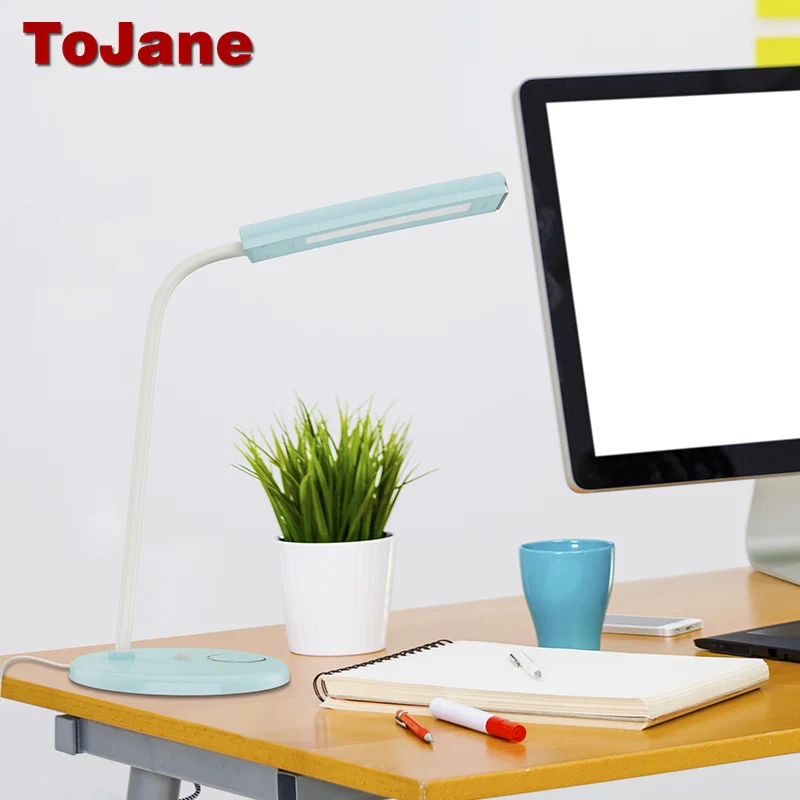 

ToJane TG903 Rechargeable Desk Lamp 2000mAh Lithium Battery LED Desk Lamp Foldable Gooseneck Led Table Lamp Dimmable Night Light