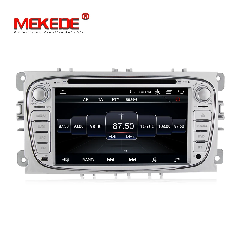 Best MEKEDE Car Multimedia Player Android 8.1 GPS 2 Din car dvd player for FORD/Focus/S-MAX/Mondeo/C-MAX/Galaxy wifi car radio RDS 3
