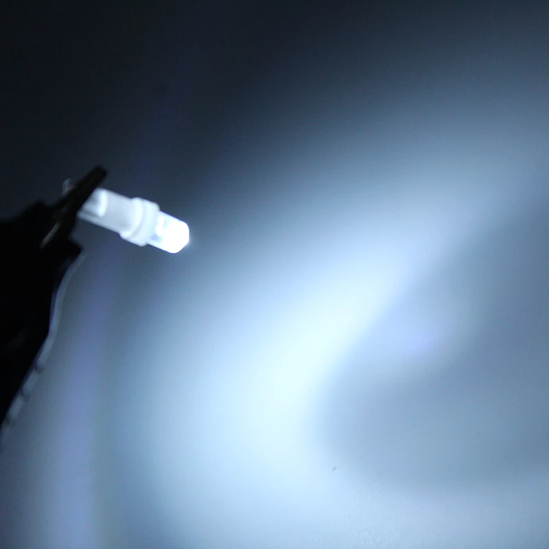 Пн-SU 100 шт. Предупреждение Световые индикаторы t5 светодиодный лампы с клин База для Подсветка приборной панели белого и синего цвета
