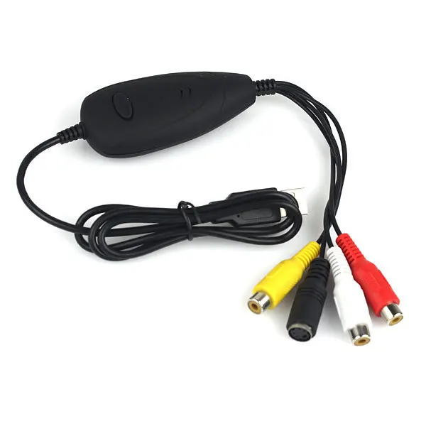 새로운 Ezcap USB 2.0 비디오 캡처 어댑터 VHS Windows XP Vista 7/8 DVR 카드 용 DVD