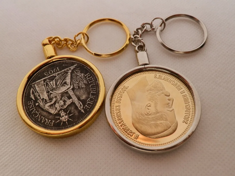 Прямой покрой монета 20 мм 25 мм или 27 мм Цепочки и ожерелья/панель/держатель для монет/отделение для монет крюк кулон брелок цепь/кольцо для ключей