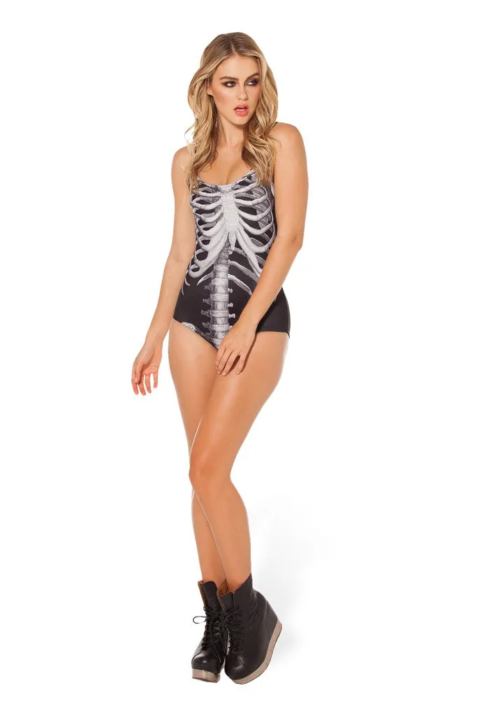 Сексуальный черно-белый купальник со скелетом, цельный женский купальник для Хэллоуина, активный белый купальник с черепом, Размеры S до XL, 6 моделей