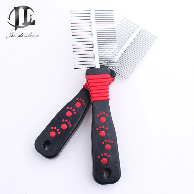 

High-end Pet Supplies Footprint Style Dog Comb Both Sides Prevent Knotting Pet Dog Comb Promote Skin Metabolism