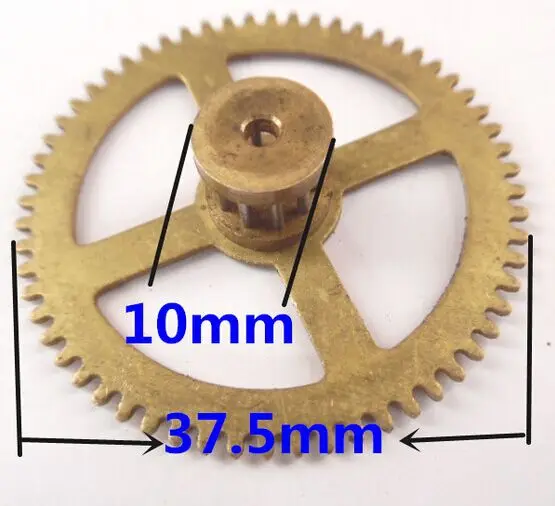 10 шт./лот 37.5 мм и 44 мм Античная Шестерни Шарм Подвеска Винтаж бронзовый тон Талисманы Шестерни Инструменты для наращивания волос часы