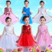 4 цвета, платье для сальсы с блестками, современные танцевальные костюмы для джаза, танцевальное платье для девочек, бальные платья для детей, розовые, красные, синие