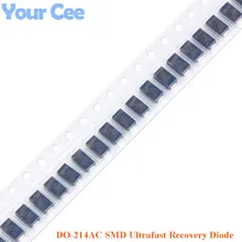 100 шт. SMA DO-214AC SMD Сверхбыстрая восстановления диода US1D US1J US1M US2M