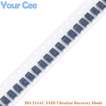 

100 pcs SMA DO-214AC SMD Ultrafast Recovery Diode US1D US1J US1M US2M