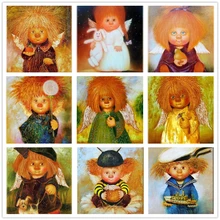 DIY Diamond Painting Decorative Picture of Rhinestone Cross Stitch Diamond mosaic Pattern 5D Diamond Embroidery angel baby DW904