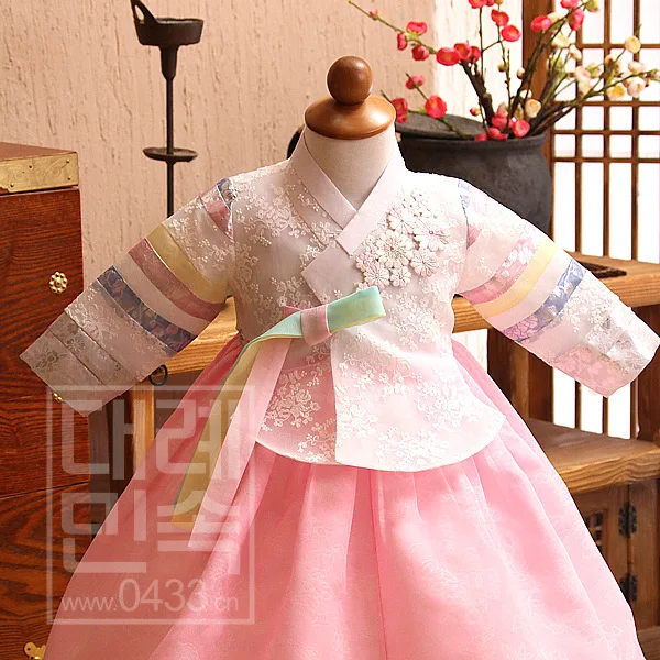  1 Year Old Traditional Baby Girls Dress Korean Hanbok Dress Stage Dance Copaly Costume Gift Childre