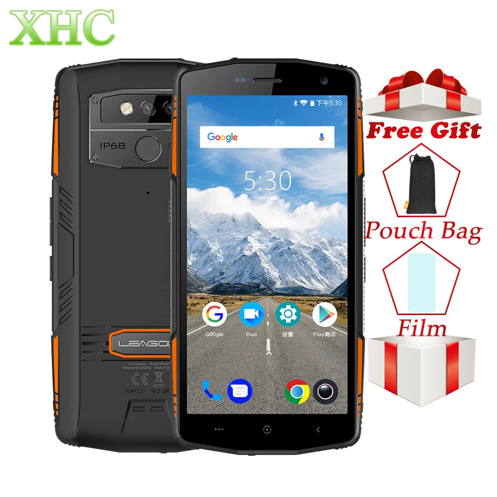 LEAGOO XRover IP68 смартфон 5 72 'ƌ ГБ 128 Android 8 1 Octa Core 13MP 8MP Quick Charge Dual SIM NFC OTG LTE 4G мобильные