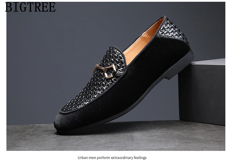 Кожаная обувь мужские классические итальянские брендовые Лоферы Мужская офисная обувь брендовые нарядные туфли для мужчин элегантное большого размера sepatu slip on pria