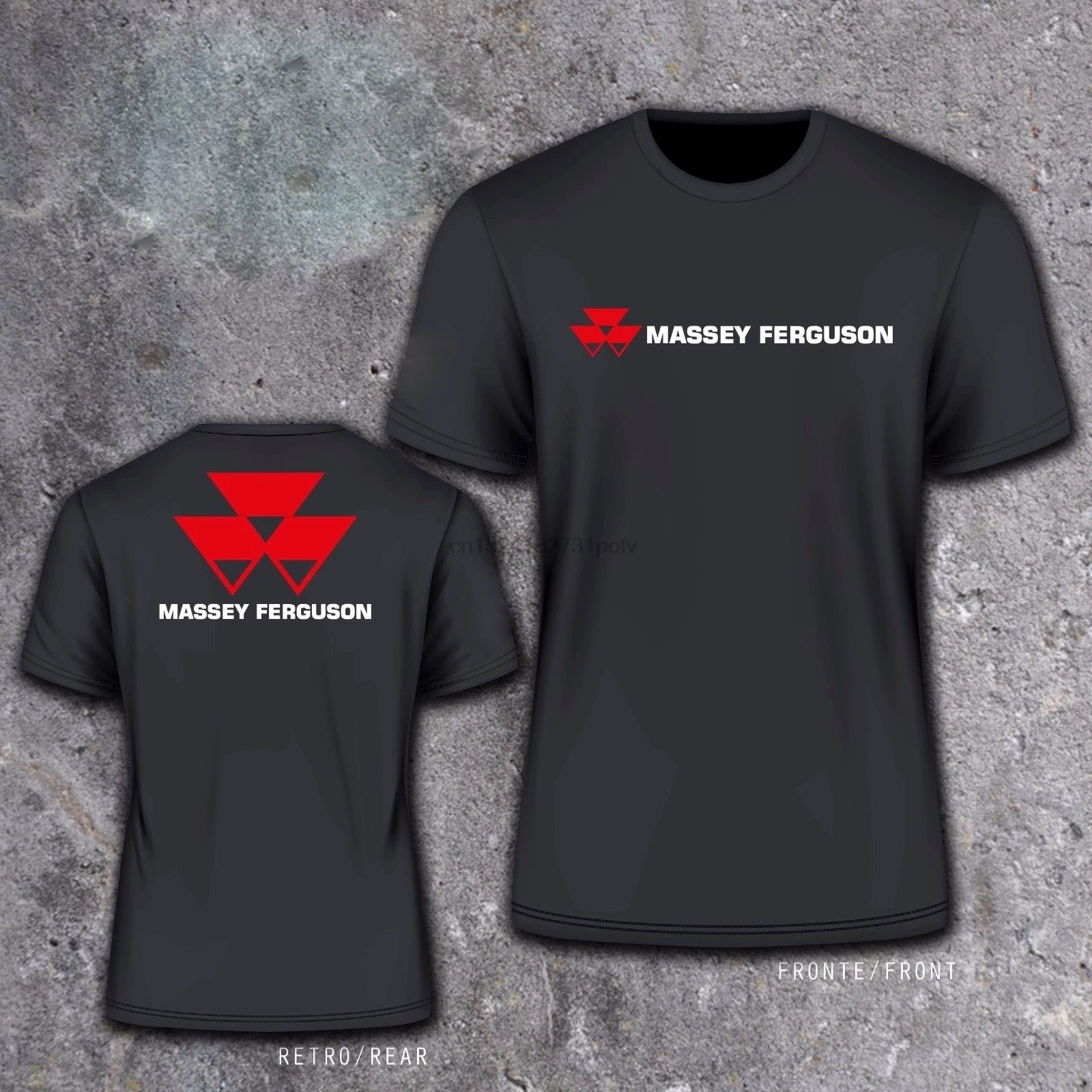 Крутая Мужская футболка Massey Ferguson графическая хлопковая с коротким