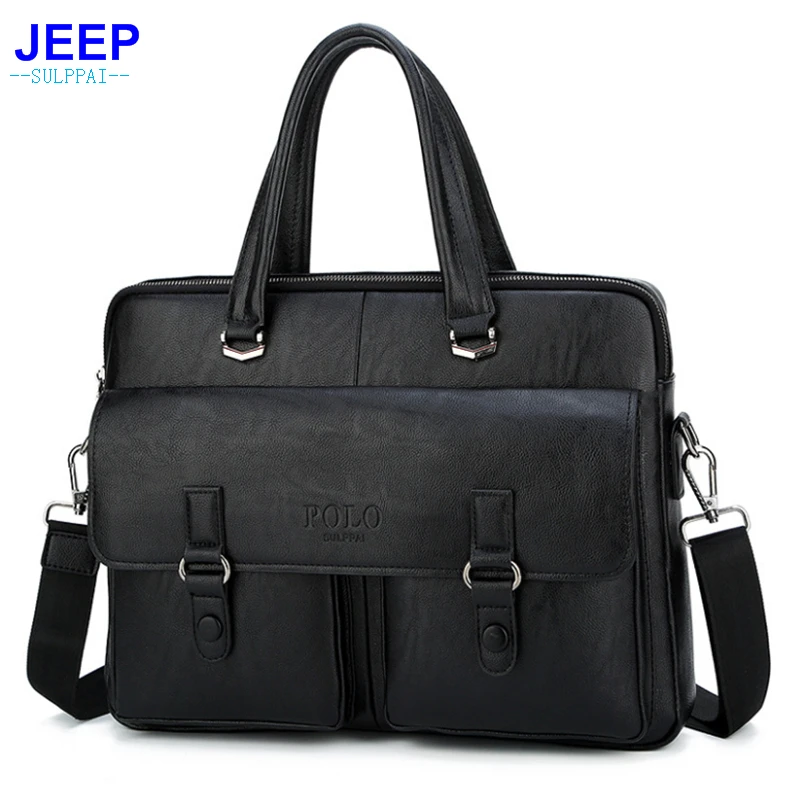 

POLO SULPPAI Leather Men Briefcase with Cheap Price Men Computer Laptop Bag Men Crossbody Bag Hot Sale Men Briefcase
