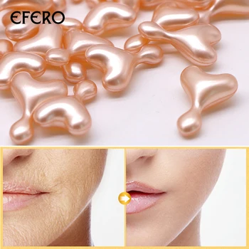 

efero 5pcs Gold Peptide Wrinkles Eye Ampoule Capsule Eye Serum Whitening Anti-Aging Fine Lines Dark Circle Eye Patches Eye Cream