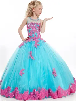 

Flower Girls Lace Dress Princess Kids Pageant Party Dance Wedding Birthday Gown