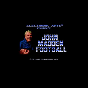 

John Madden Football NTSC Version 16 Bit 46 Pin Big Gray Game Card For USA Game Players