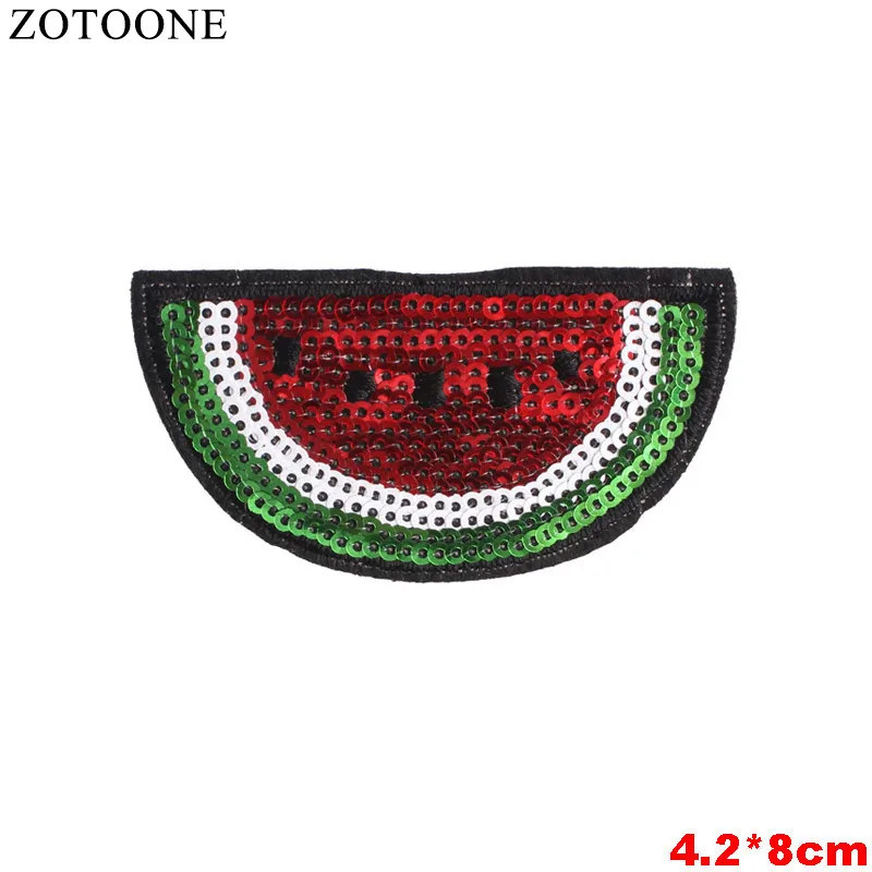ZOTOONE DIY значок в виде фруктов искусственная кожа Симпатичные вышитые недорогие
