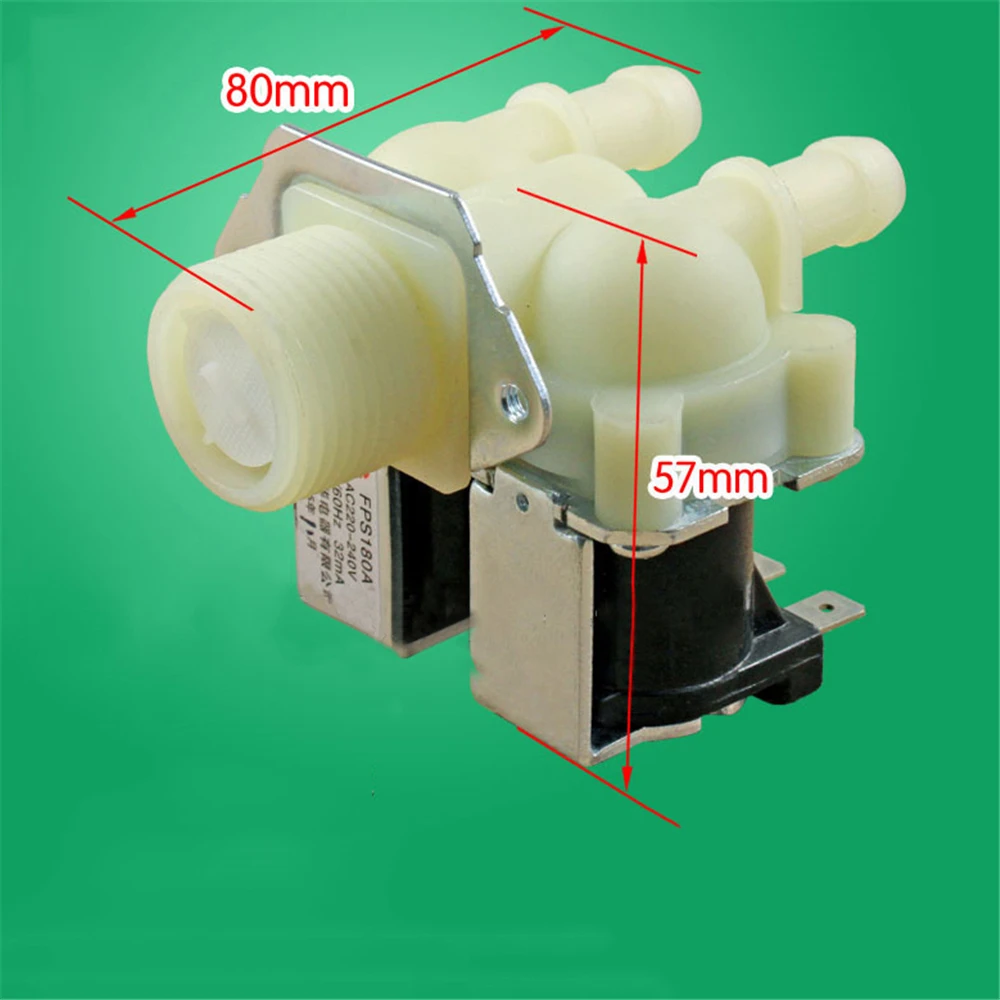 Водяной двойной впускной клапан для универсальной полностью автоматической стиральной машины запасные части соленоидного клапана