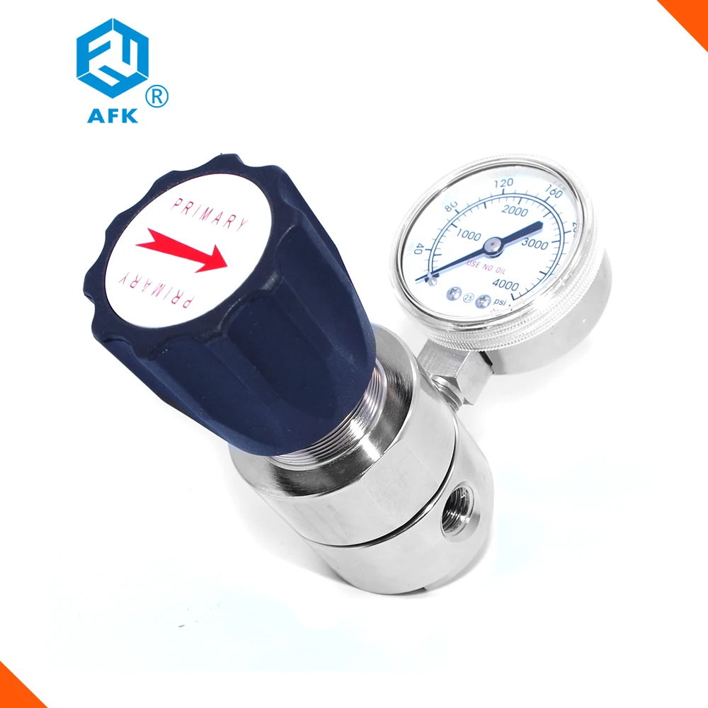 Brass One 600psi Outlet Gauge 1/4"NPT Secondary Helium Gas Pipe Line