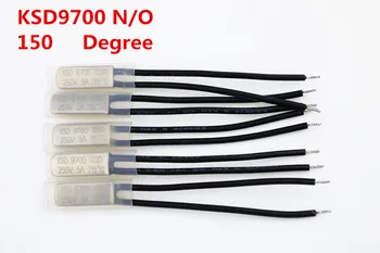 

5pcs/lot KSD9700 5A250V 150 Degree Celsius (N.O.) Normally Open Temperature Switch Thermostat Thermal Protector